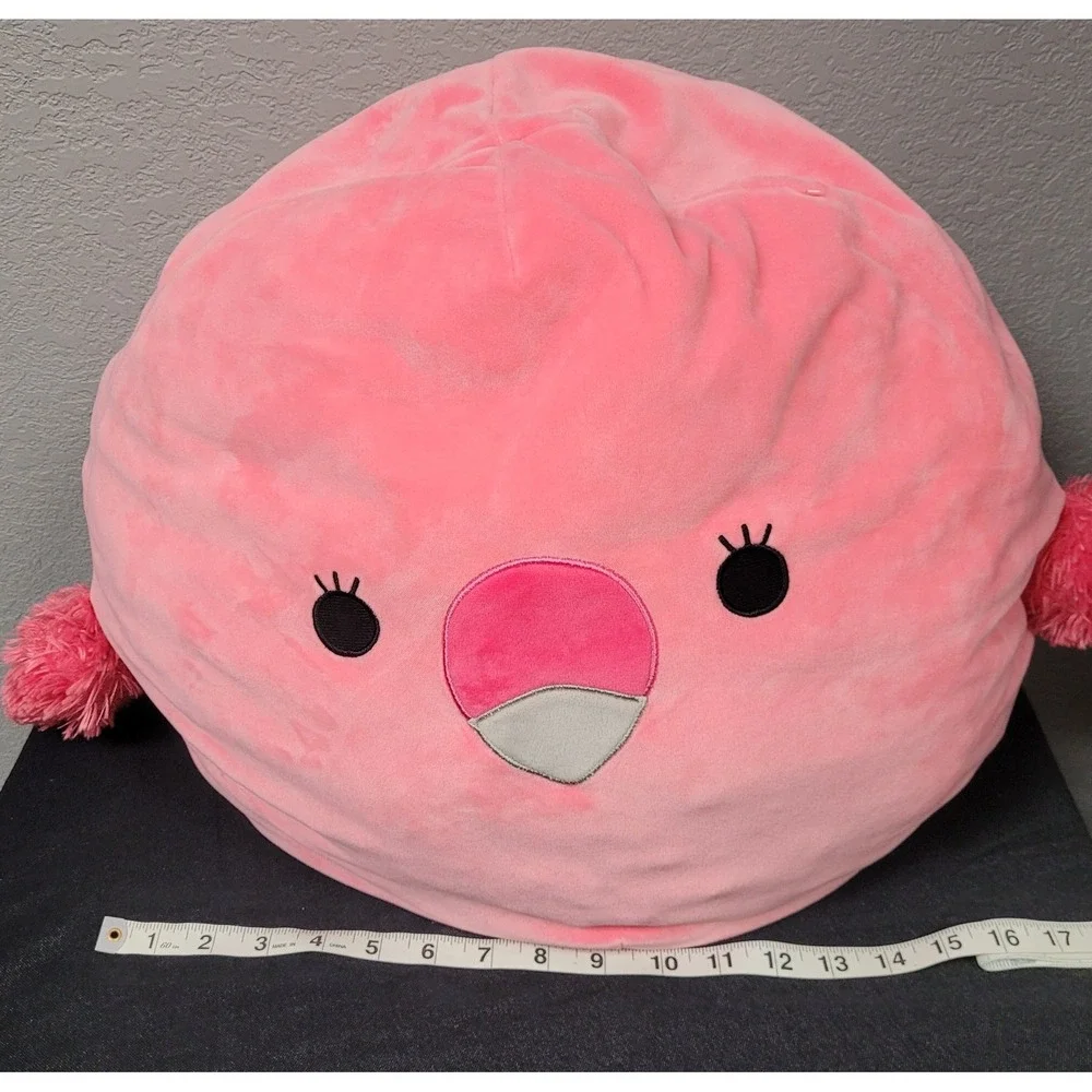 Squishmallows Cookie The Pink Flamingo Bird Squishmallow Plush 13 Inch Tall